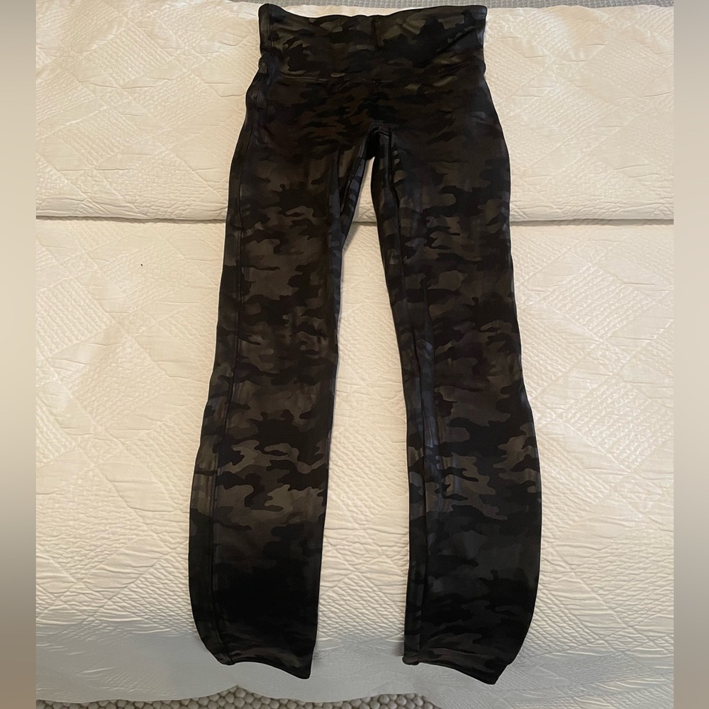 Spanx Faux Leather Camp Leggings
